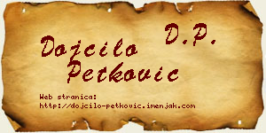 Dojčilo Petković vizit kartica